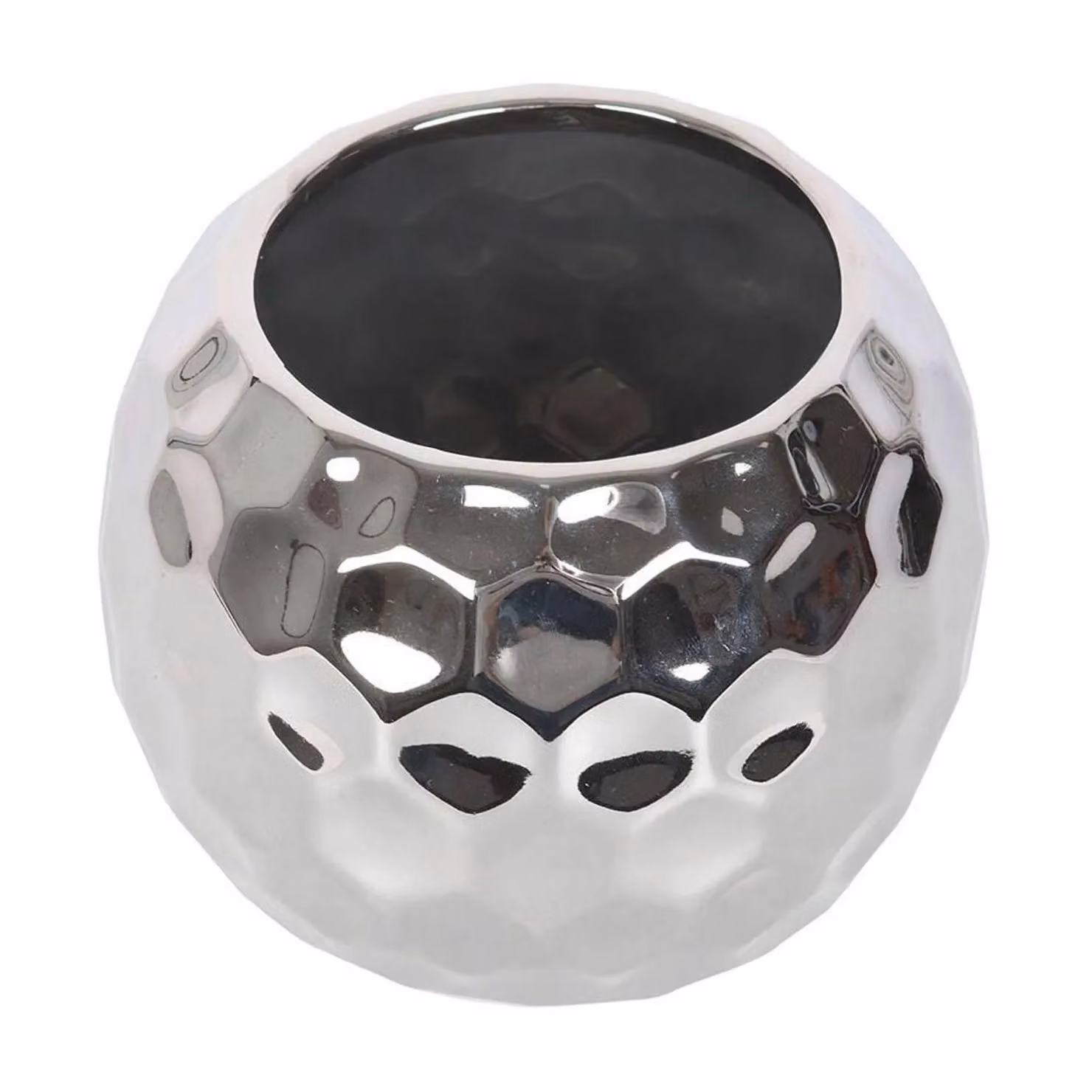 Something Different Silver Disco Ball Ceramic Tabletop Vase – 2