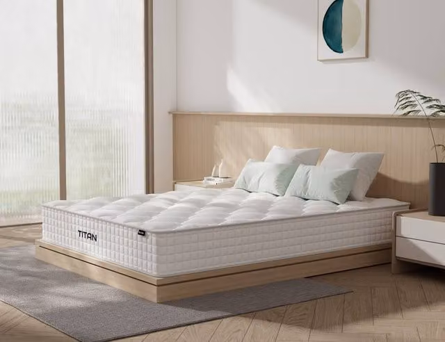 Titan White Hybrid Ortho Pocket Mattress, W/D/H: 120 x 200 cm