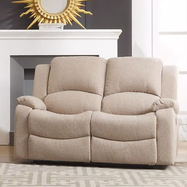 Artemis Home Marldon 2 Seat Electric Reclining Fabric Sofa in Beige