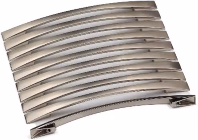 Handle & Home Pack of 25 Slim Bow Handles in Brushed Nickel