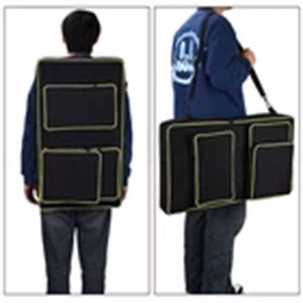 Nordara DJ Disc Player Storage Carry Case in Black, W: 50 cm x D: 50 cm x H: 50 cm – 3