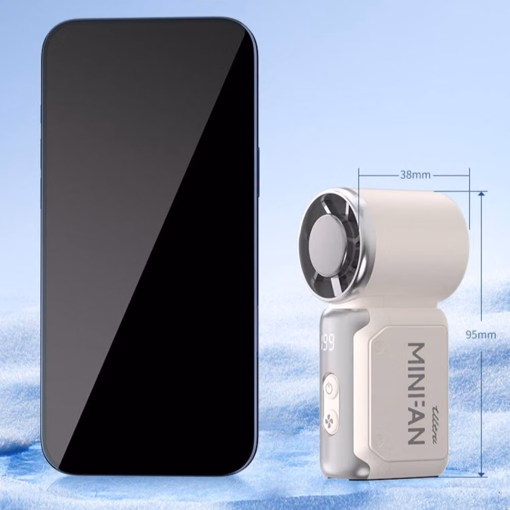 Quipulse Pocket Mini Ice Cooling Fan in Black – 3