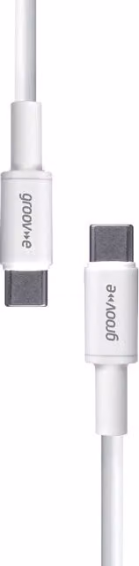 Groove USB-C to USB-C Charging Cable, White