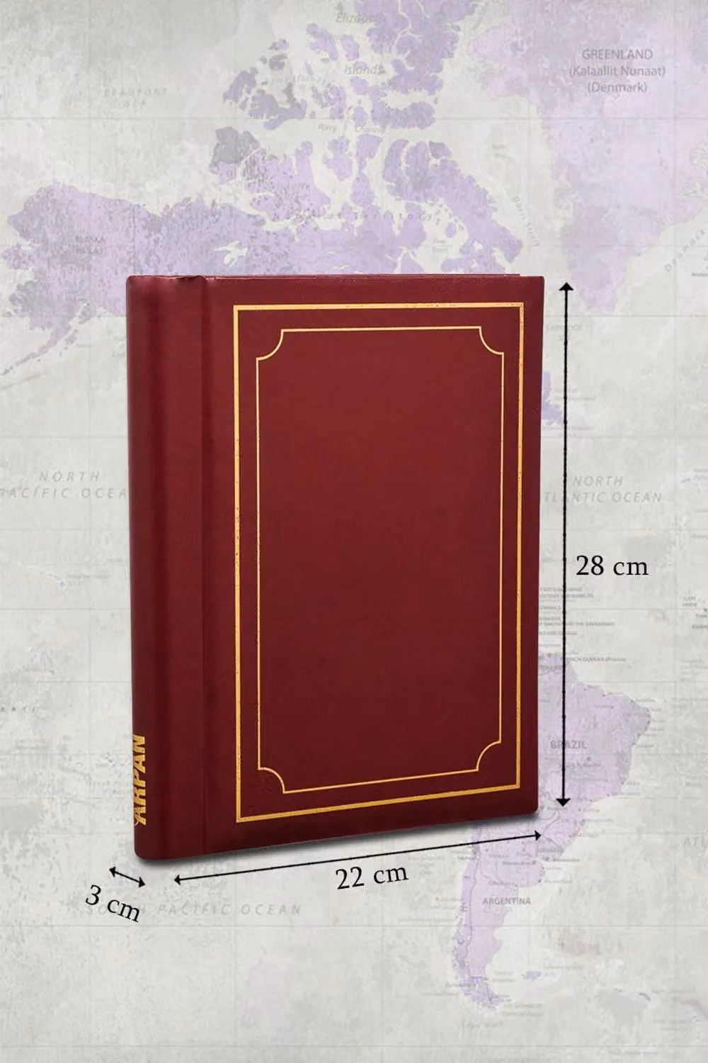 Arpan Set of 3 Self Adhesive Photo Albums with 108 Sheets and 216 Sides in Red and White – 1