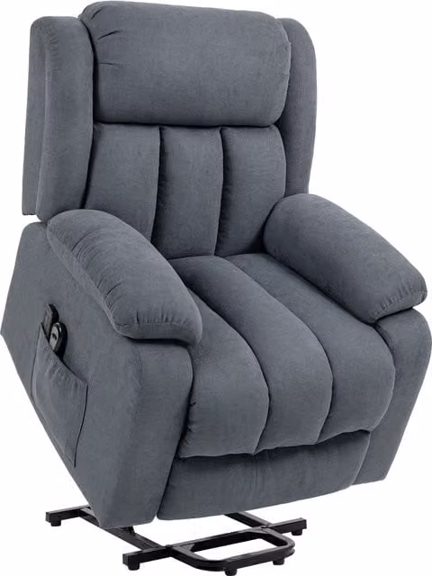 HOMCOM Power Lift Recliner Chair with Massage in Grey