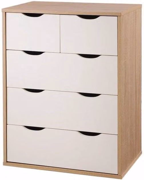SPETLEK Modern White Matt Chest of Drawers for your Bedroom