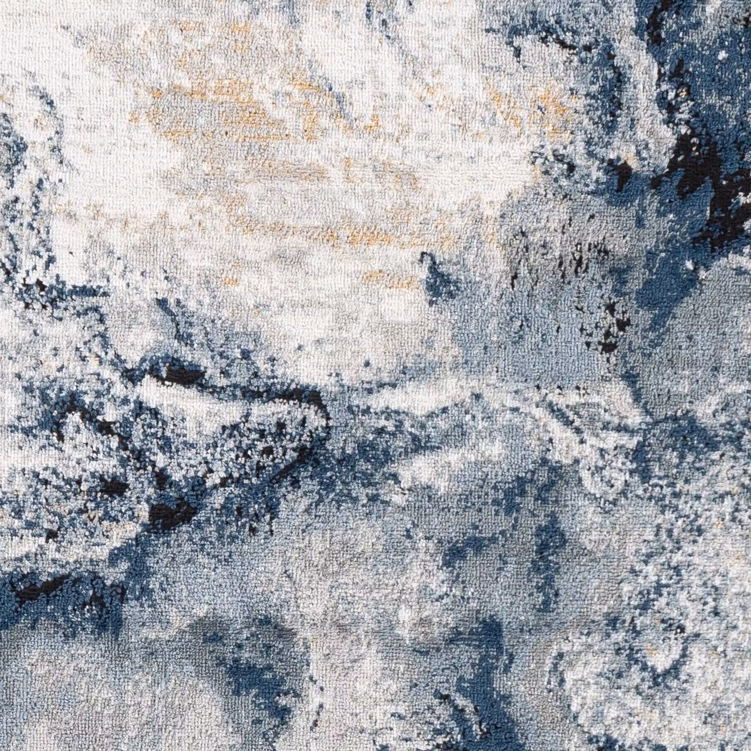 Livabliss Jolie Abstract Modern Marble Rug in Blue, Grey and Beige, W: 200 cm, D: 275 cm – 6