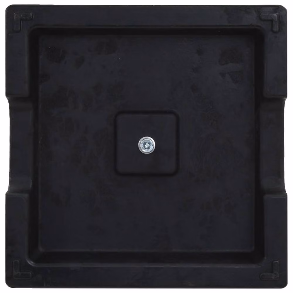 Berkfield Home Square Polyresin Parasol Base, Black, 8 kg – 4
