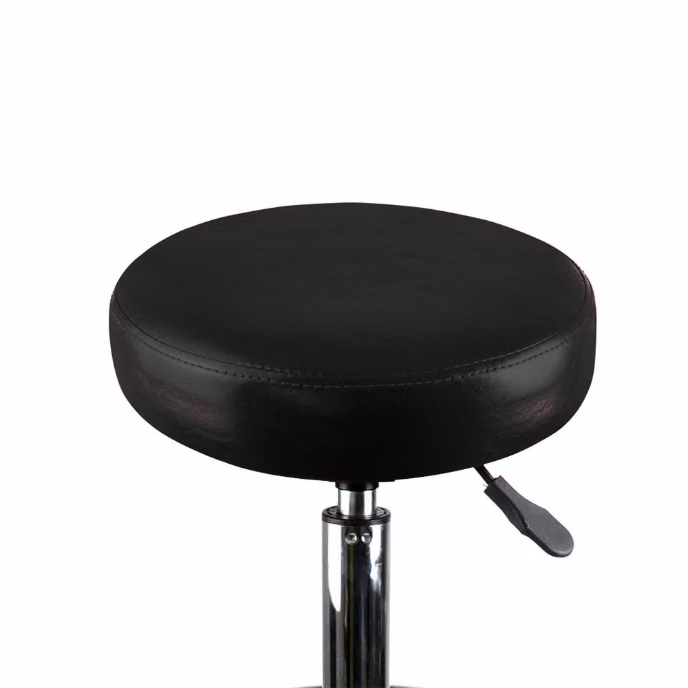 Levede Black Salon Swivel Stool with Hydraulic Lift and Castors – 7