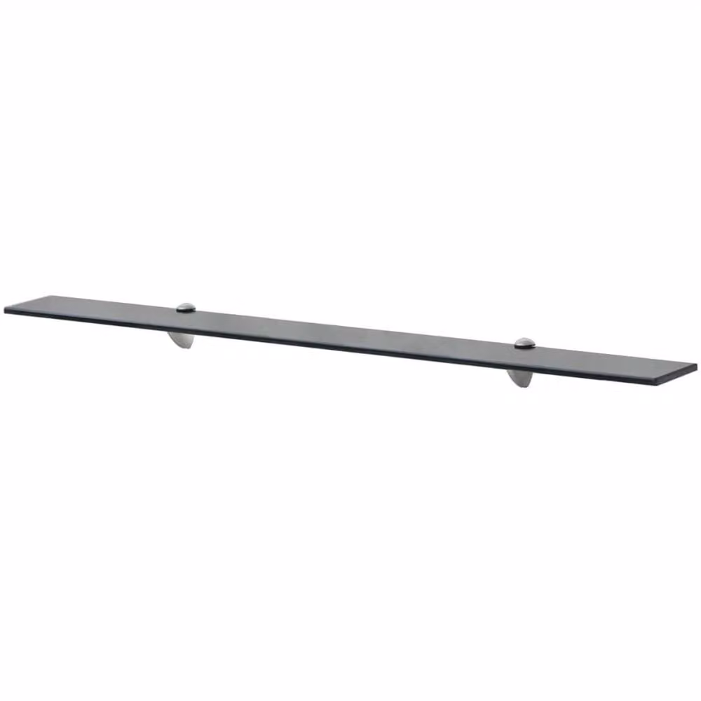 Berkfield Home Modern Black Glass Floating Wall Shelf – 2