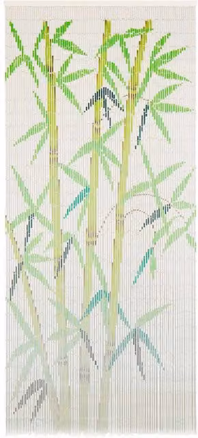 Berkfield Home Bamboo Insect Door Curtain, Multicolour, W: 90 cm, H: 200 cm