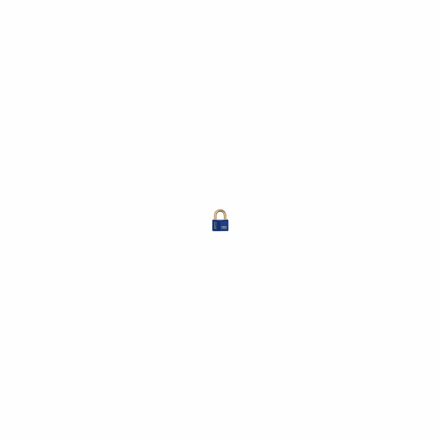ABUS Blue Brass Padlock with Key – 2