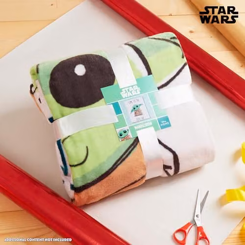Disney Baby Yoda Green Fleece Throw Blanket W/D: 150 x 130 cm – 2
