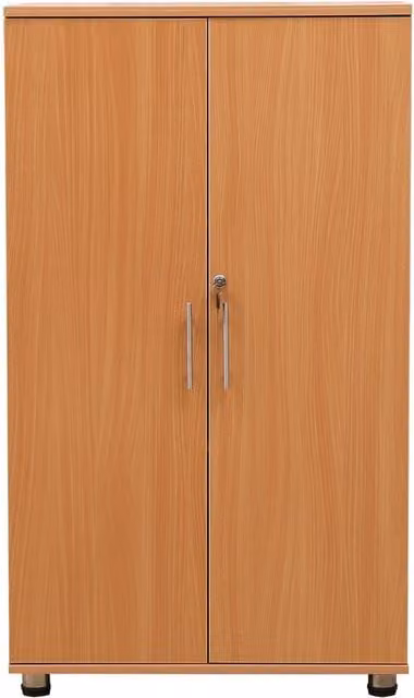 MMT Furniture Designs SD-IV04 Beech Wood Freestanding Cabinet with Hinged Doors and Internal Shelves in Brown