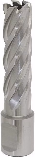 Loops M2 Steel Annular Metal Core Drill Bit 16mm Diameter, 50mm Depth with 19mm Shank in Silver – 1