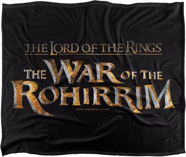 LOGOVISION Lord of the Rings War of the Rohirrim Silky Touch Super Soft Fleece Throw Blanket, Multicolour, W: 152 cm, D: 127 cm – 6