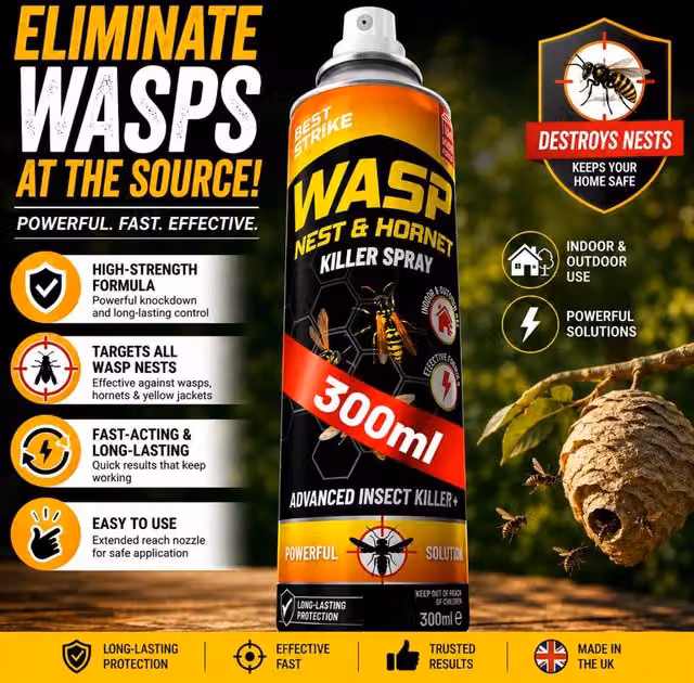 Volila Wasp Nest Killer Spray 300ml Fast-Acting Aerosol – 1