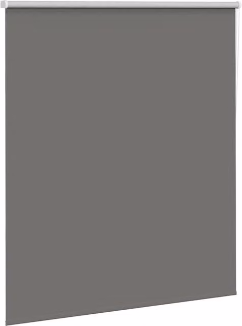 Berkfield Home Grey Blackout Roller Blind, W: 140 cm, H: 175 cm, Polyester Fabric