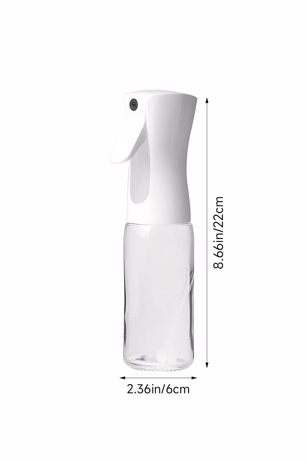 Living and Home Premium Leakproof Glass Oil Sprayer, White, 300 ml – 4