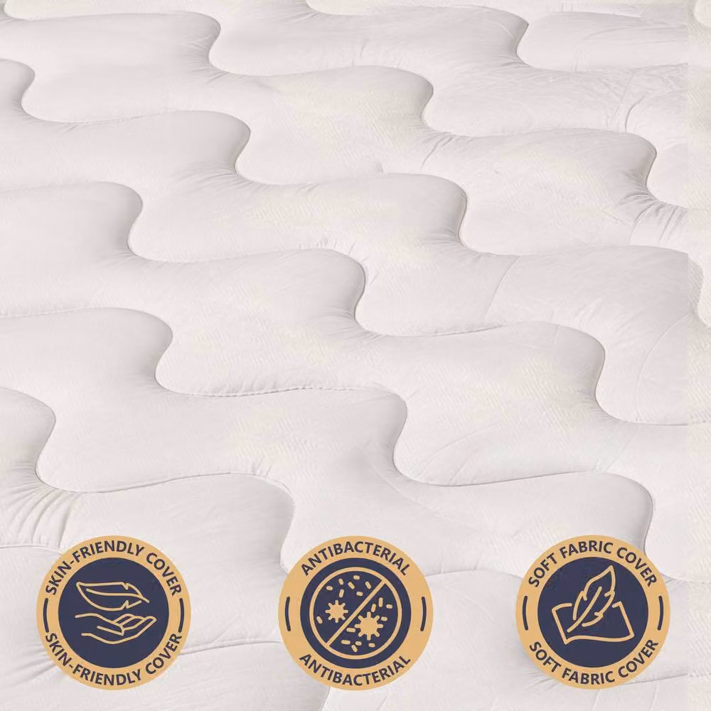 White Stone Antibacterial Cold Foam Mattress in White, EU Single, Height: 30 cm – 8