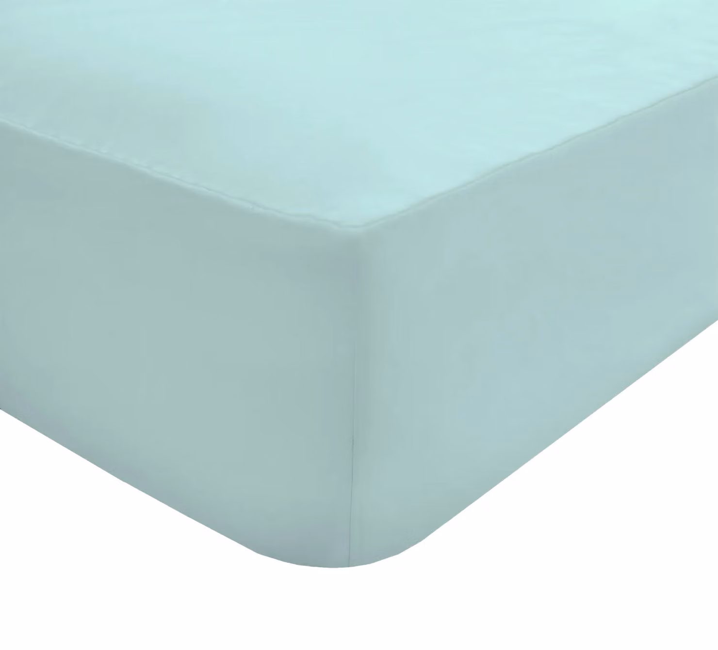 Smart Living Luxury 100% Egyptian Cotton Single Fitted Sheet in Blue, W/D/H: 90 x 190 cm – 2