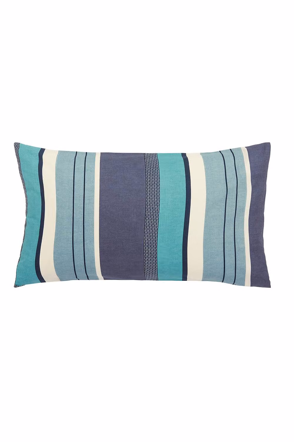 Helena Springfield Horizon Stripe Reversible Cotton Duvet Cover and Pillowcase Set in Blue, W: 180 cm, H: 200 cm – 3