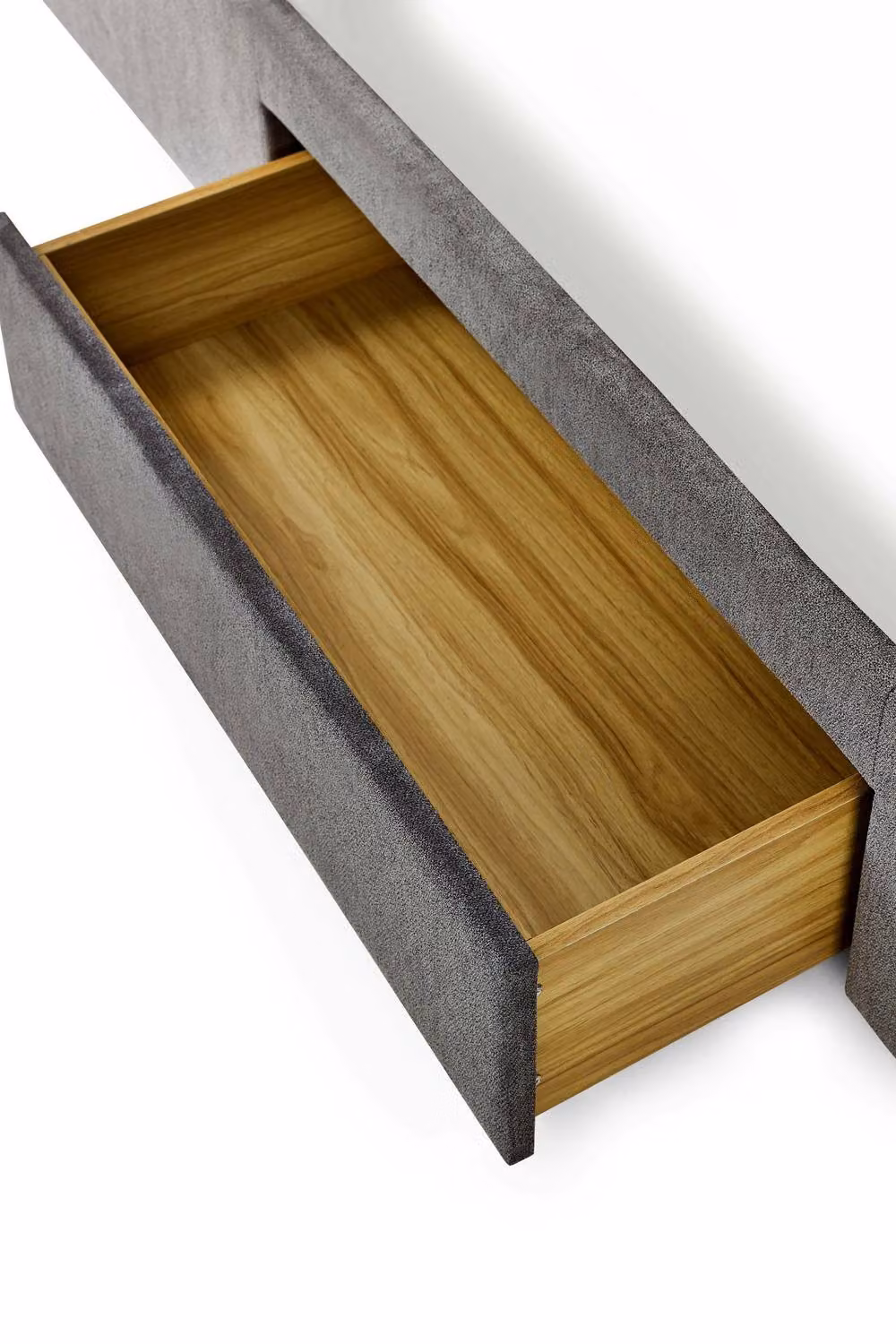 Julian Bowen Mayfair Upholstered Fabric Storage Bed with 4 Drawers in Grey, 140 x 200 cm – 4