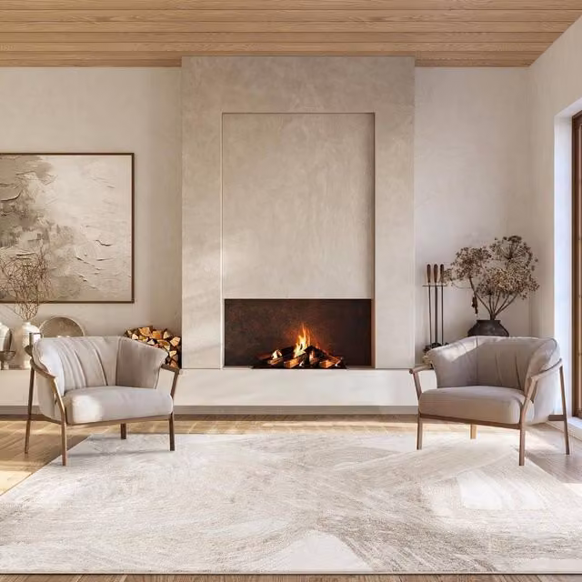 Desire Rugs Elysium Modern Abstract Area Rug in Expression in Light Beige, W: 60 cm x L: 220 cm – 1