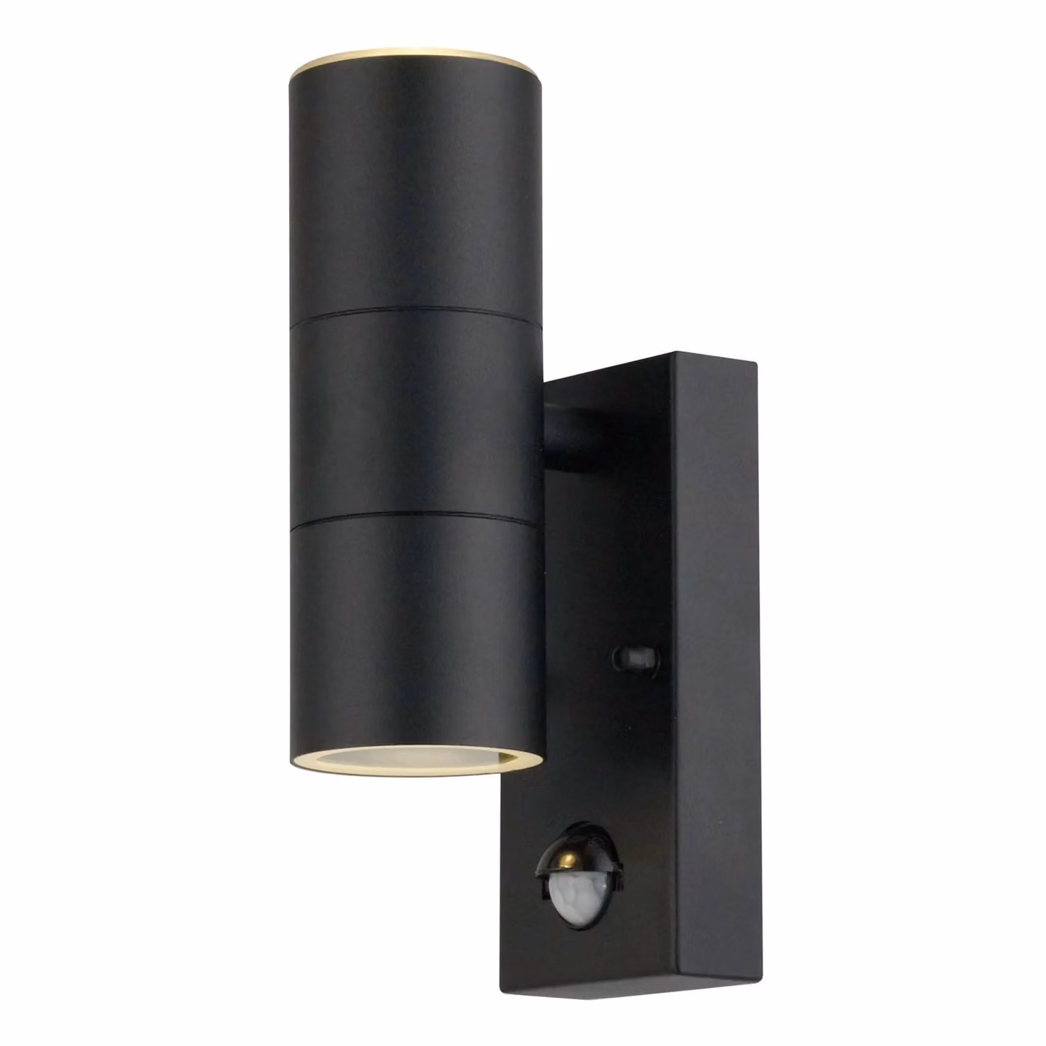 First Choice Lighting Blaze Set of 2 Black Outdoor Up Down Motion Sensor Wall Lights – 2