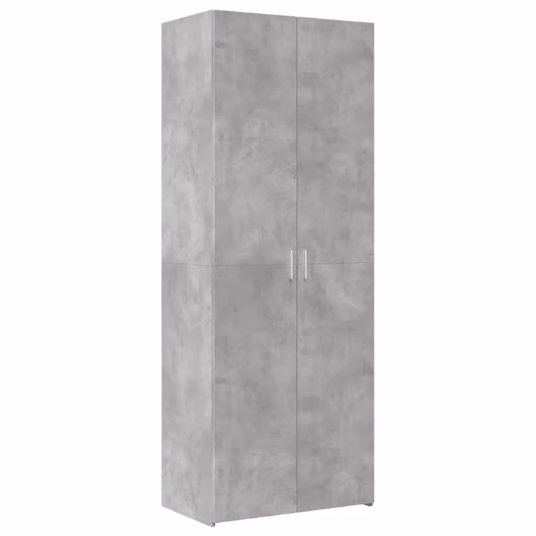 Berkfield Home Modern Highboard in Concrete Grey, W/D/H: 70 x 42.5 x 185 cm
