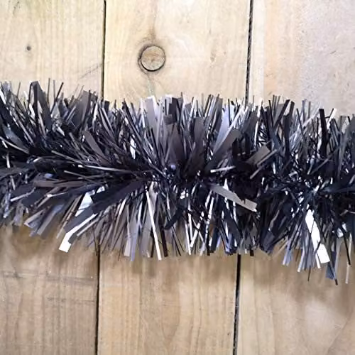 Festive Productions Christmas Tinsel Garland in Grey, W/H: 15 x 15 cm