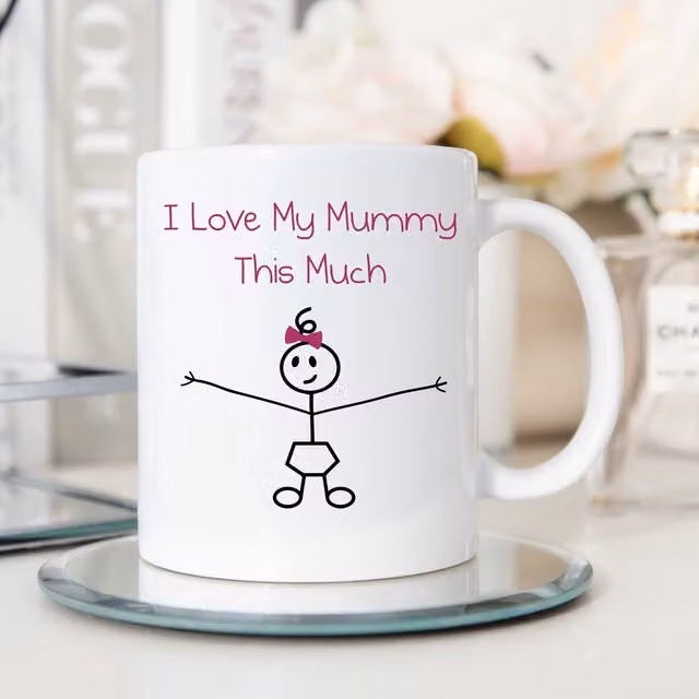 60 Second Makeover Limited I Love My Mummy This Much Girls Mug, White