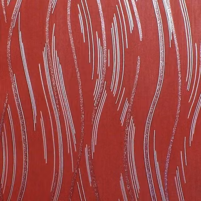 Direct Wallpapers Love Your Walls Shimmer Red Abstract Striped Matt Paper Wallpaper