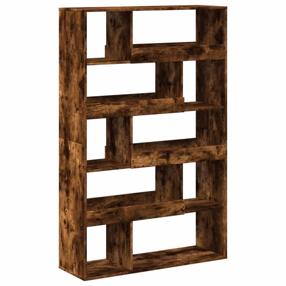 Berkfield Home Smoked Oak Room Divider in Brown, W/D/H: 100 x 33 x 156.5 cm – 3