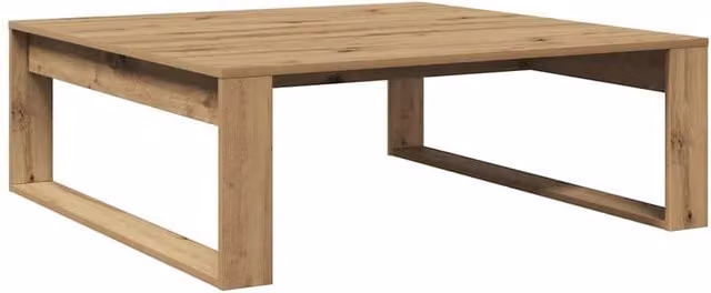Berkfield Home Artisan Oak Coffee Table in Brown, W/D/H: 100 x 100 x 35 cm – 1