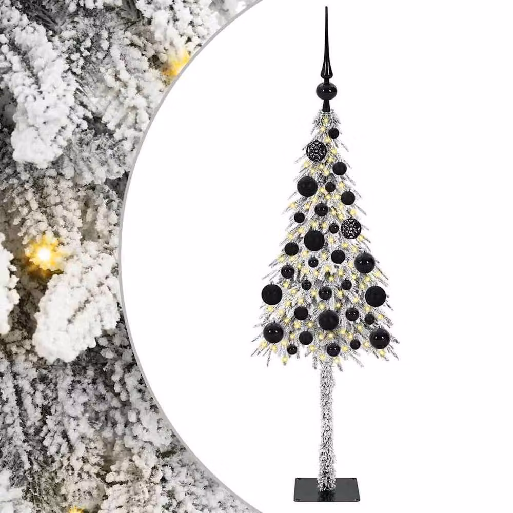 Berkfield Home White Christmas Tree with 150 LEDs, Height: 120 cm – 2