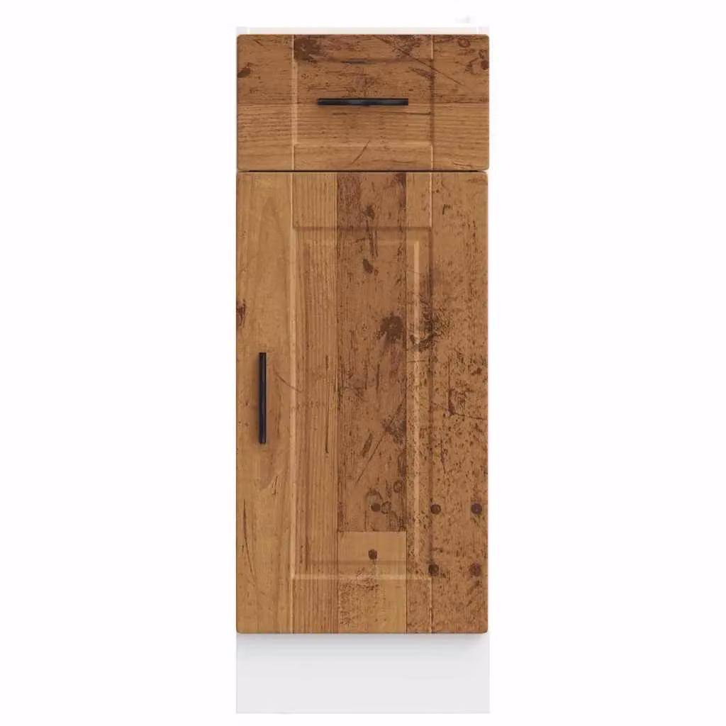 Berkfield Home Porto Kitchen Base Cabinet in Brown Old Wood Engineered Wood – 2