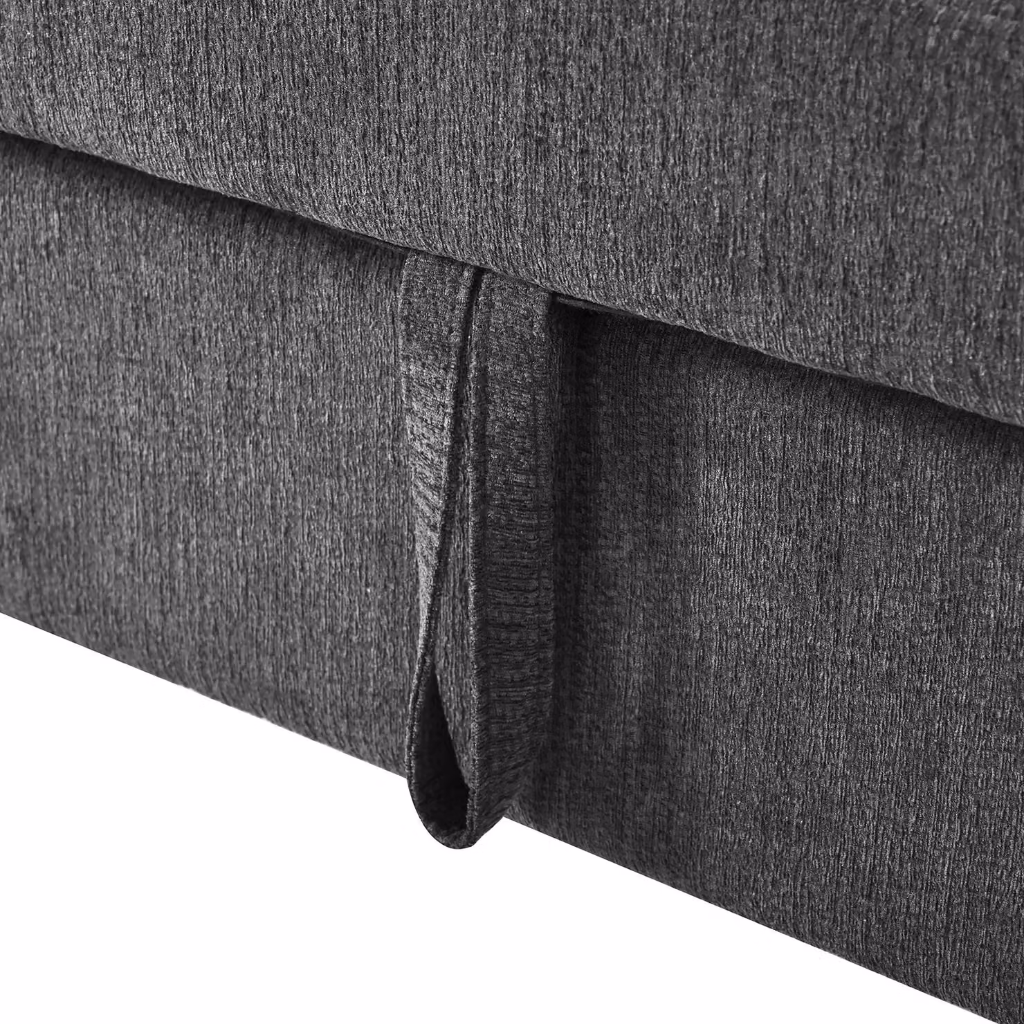 Aosom UK Convertible Sofa Bed with Adjustable Backrest, USB and Type-C Charging, Cup Holder and Pull-out Drawer, Dark Grey, W/D/H: 173 x 135 x 58 cm – 7