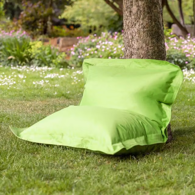 ICON Kids Bazaar Bag Indoor Outdoor Bean Bag in Pink and Green – 1