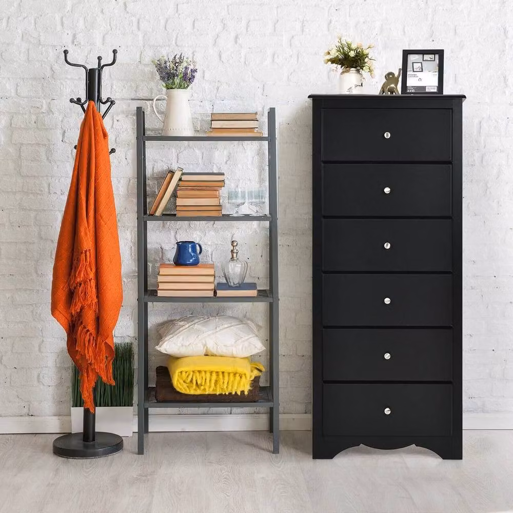 Kelvenix Modern Freestanding 6 Drawer Chest of Drawers in Black Matt – 5