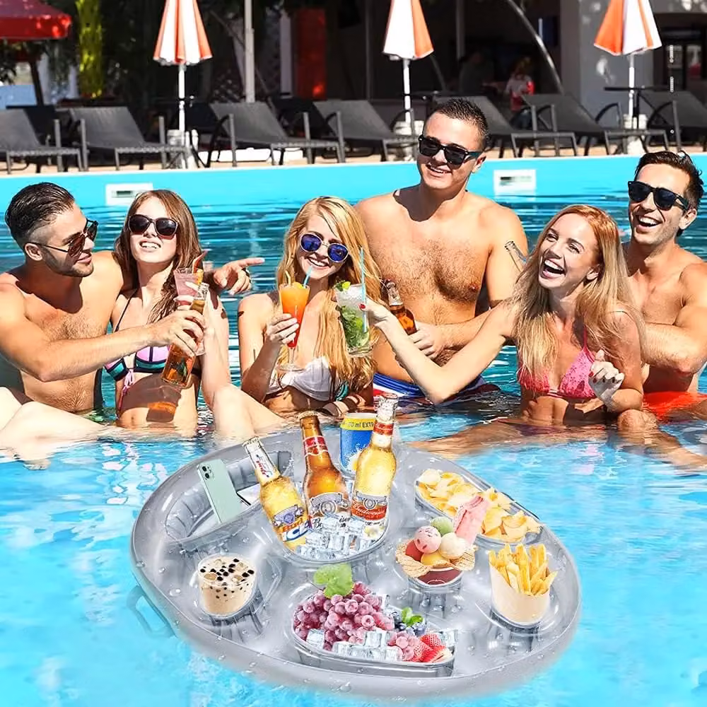 Smartbies Inflatable Floating Drink Holder in Grey – 4