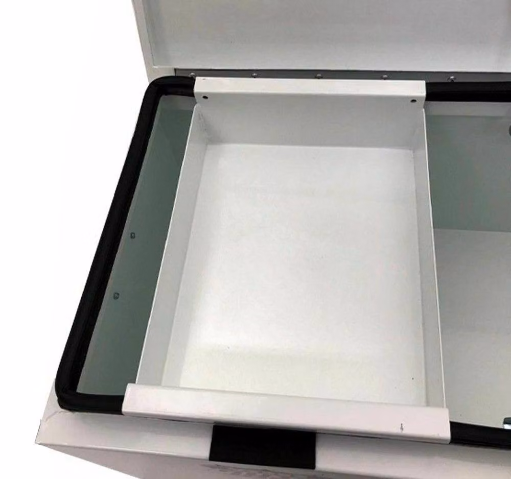 Autojack Heavy Duty Steel Van Storage Safe in White, W: 35.5 cm – 10