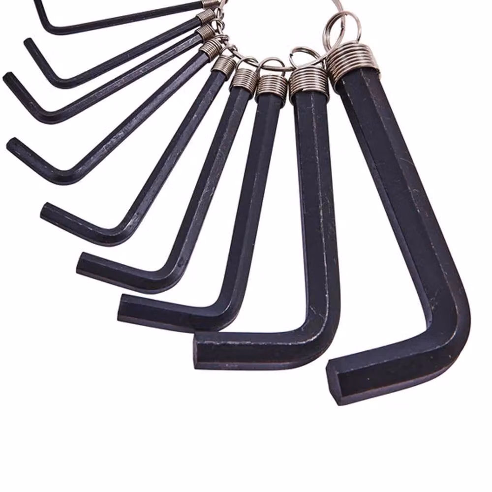 Amtech 10-Piece Hex Key Set with Keyring in Black and Multicolour – 3