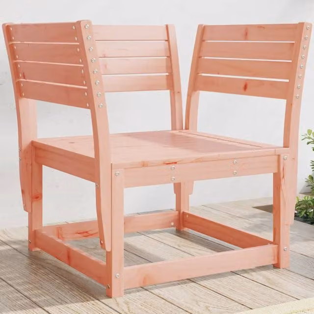 Berkfield Home Douglas Solid Wood Garden Chair in Brown – 1