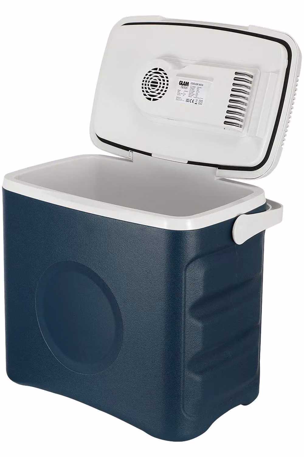 Glamhaus Insulated Electric 30L Cooler Box with Warm and Cool Settings in Blue – 3