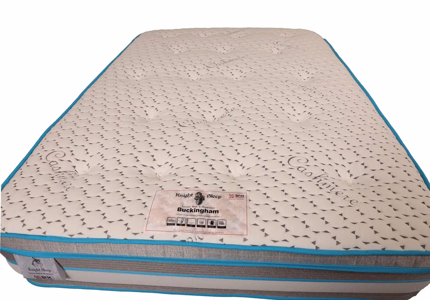 Knight Sleep 1000 Pocket Spring Memory Foam Hybrid Mattress in Grey, W/D/H: 120 x 200 cm – 3