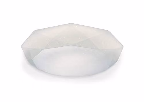 Netlighting Mantra M5114 Diamante Round LED Ceiling Light, 30W, 5000K, 3000lm, White Acrylic