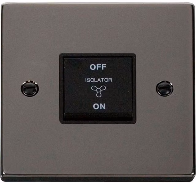 SE HOME Black Flush Switch Plate