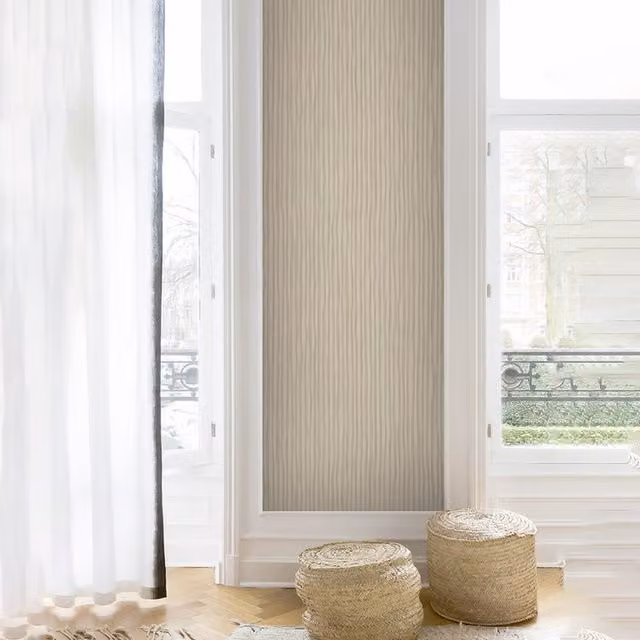 SK Filson Washable Abstract Striped Wallpaper in Blue and Brown