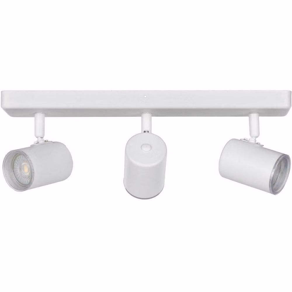 Loops White Triple Bar Adjustable Ceiling Spotlight for Bathroom Illumination, IP44 Rated – 2